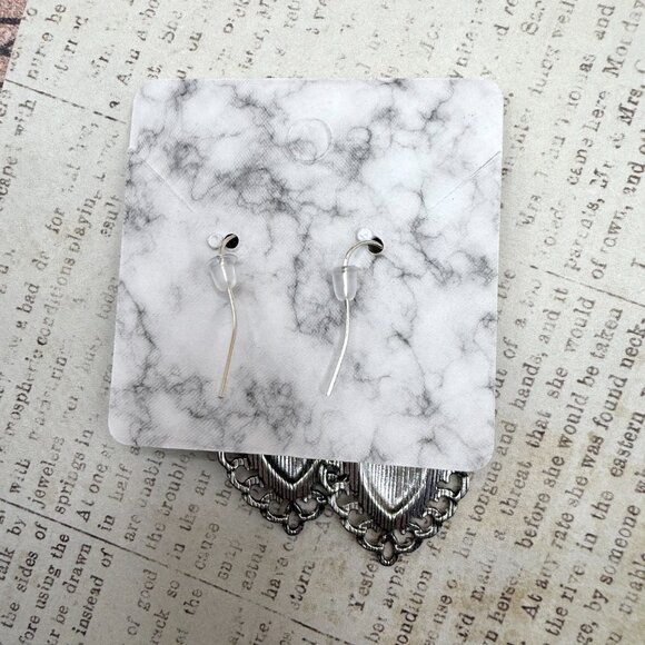 Long Sacred Flaming Heart Silver Dangle Statement Earrings New - Picture 9 of 12